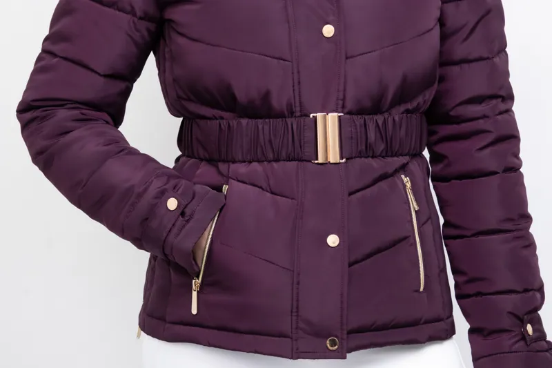 Coldstream Cornhill Quilted Coat - Mulberry Purple-3